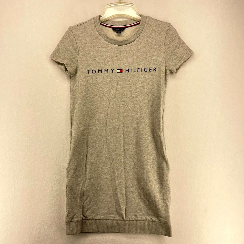 Tommy Hilfiger Gray Cotton T-shirt dress Ladies Size XXS